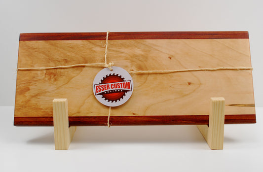 Wood Charcuterie Board - Ambrosia Maple and Sapele Wood