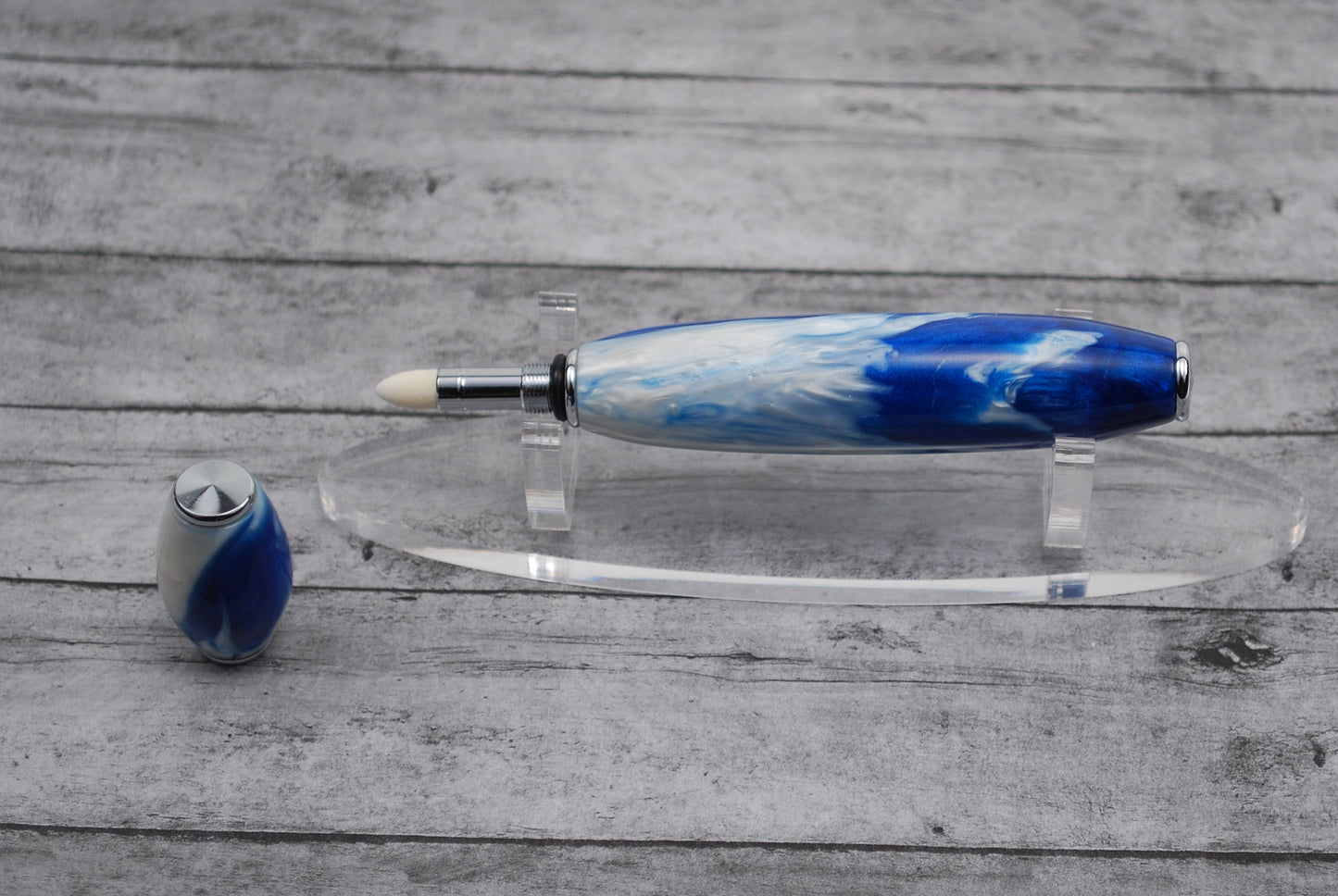 Perfume Fragrance Applicator - Blue and White Red Resin Barrell