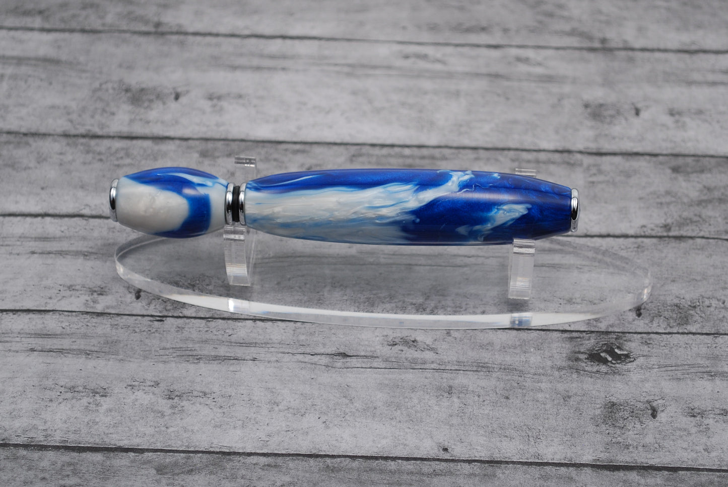 Perfume Fragrance Applicator - Blue and White Red Resin Barrell