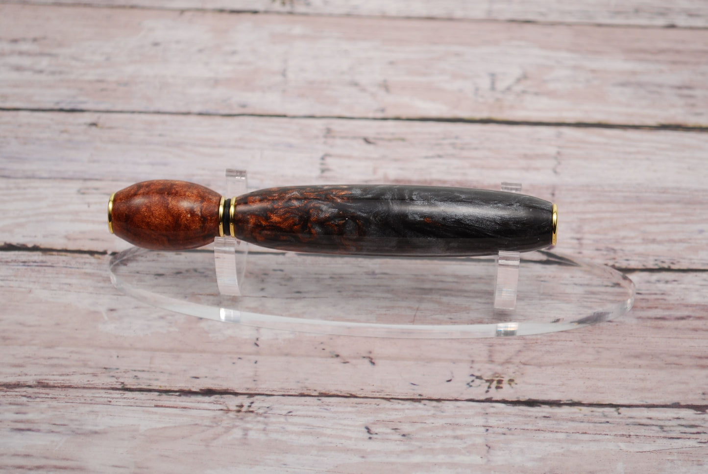 Perfume Fragrance Applicator - Brown and Silver Resin Barrell
