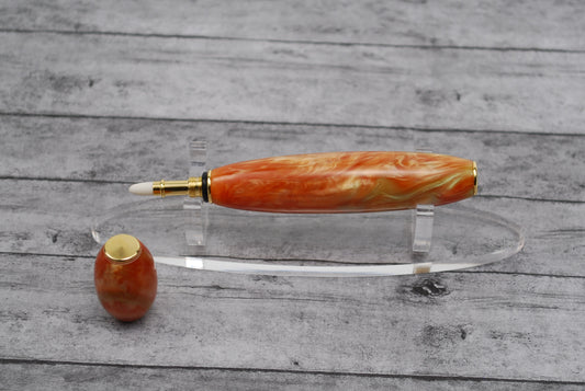 Perfume Fragrance Applicator - Jade and Coral Resin Barrell