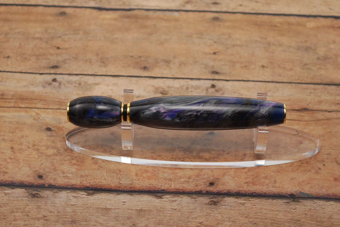 Perfume Fragrance Applicator - Purple and Silver Resin Barrell