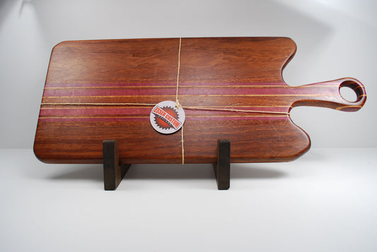 Wood Charcuterie Board - Walnut, Maple, Sapele and Purple Heart
