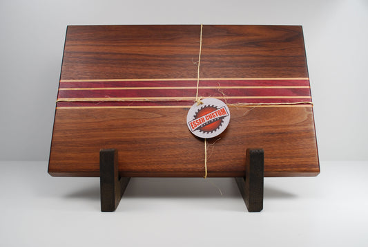 Wood Cutting Board - Walnut, Purple Heart and Maple