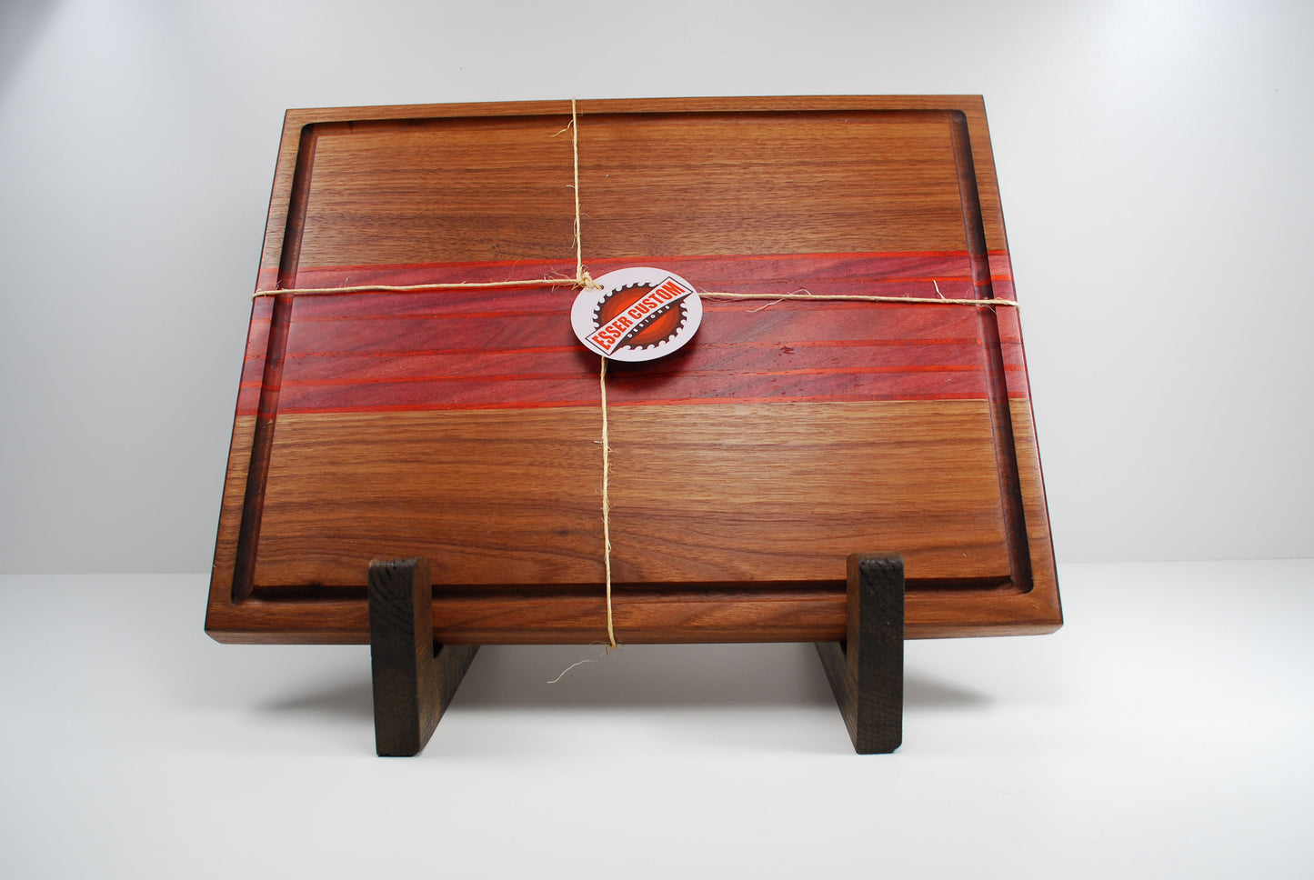 Wood Cutting Board - Walnut, Purple Heart and Paduk